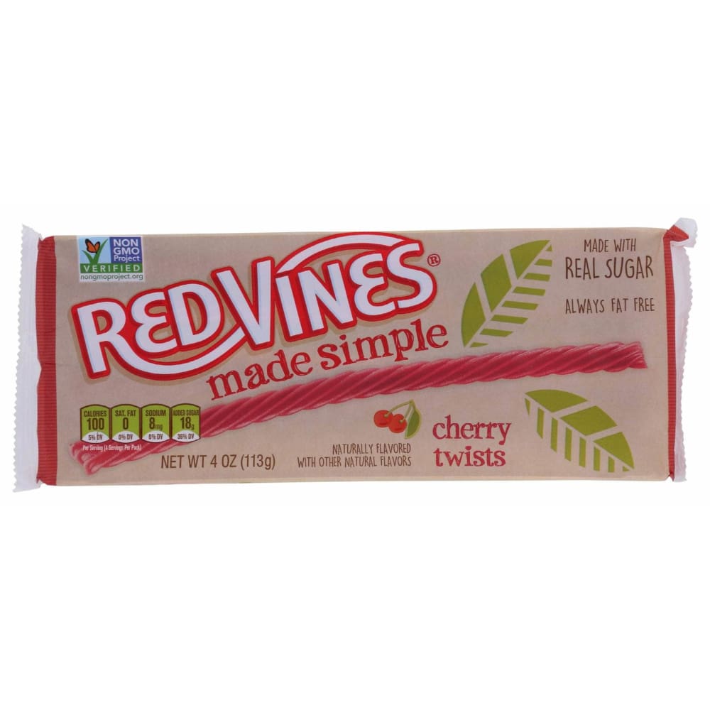 RED VINES Grocery > Chocolate, Desserts and Sweets > Candy RED VINES: Made Simple Cherry Tray, 4 oz