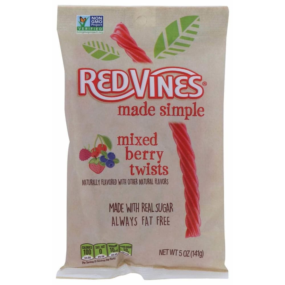 RED VINES Grocery > Chocolate, Desserts and Sweets > Candy RED VINES: Made Simple Mixed Berry Bag, 5 oz