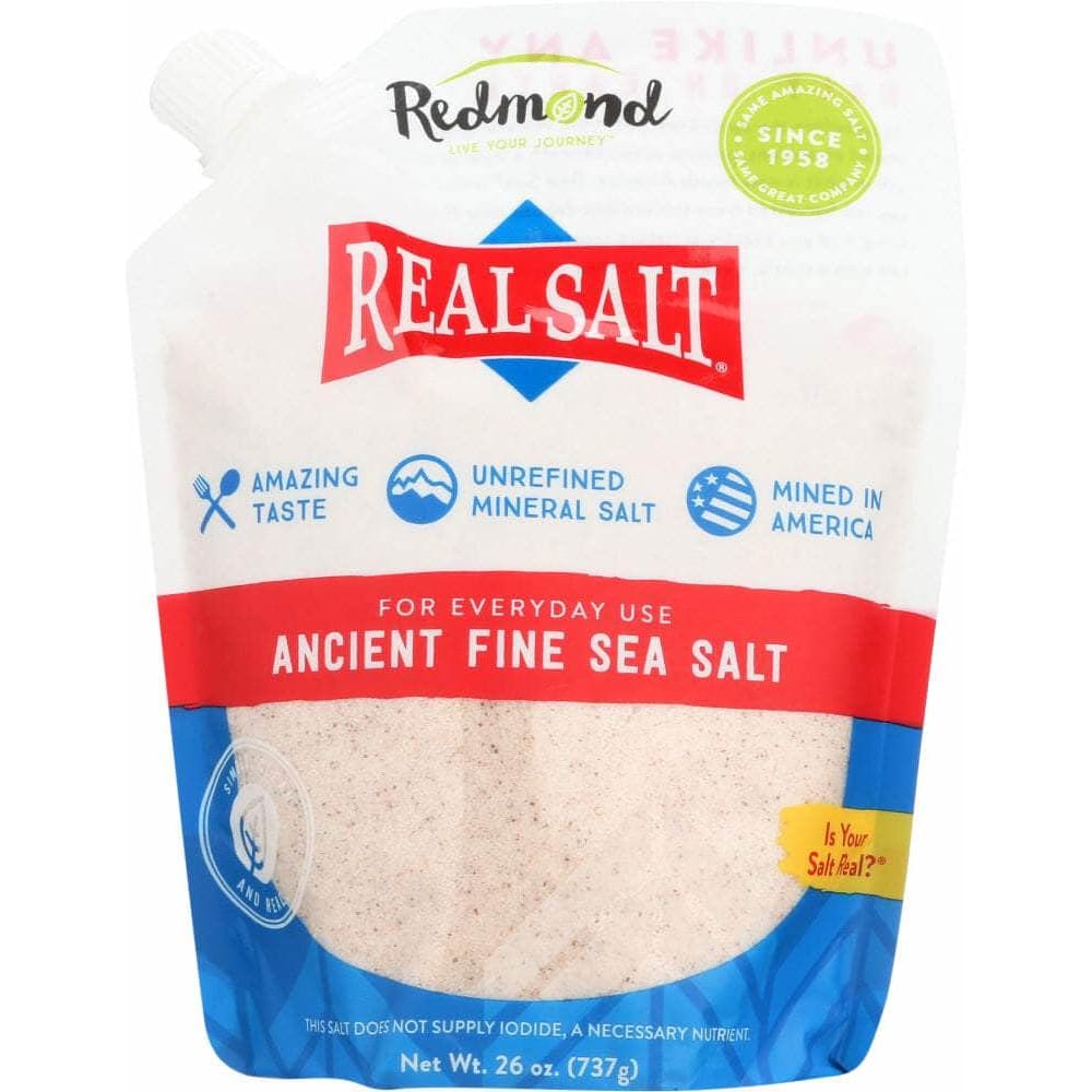 Redmond Redmond Realsalt Nature's First Sea Salt Fine Salt, 26 oz