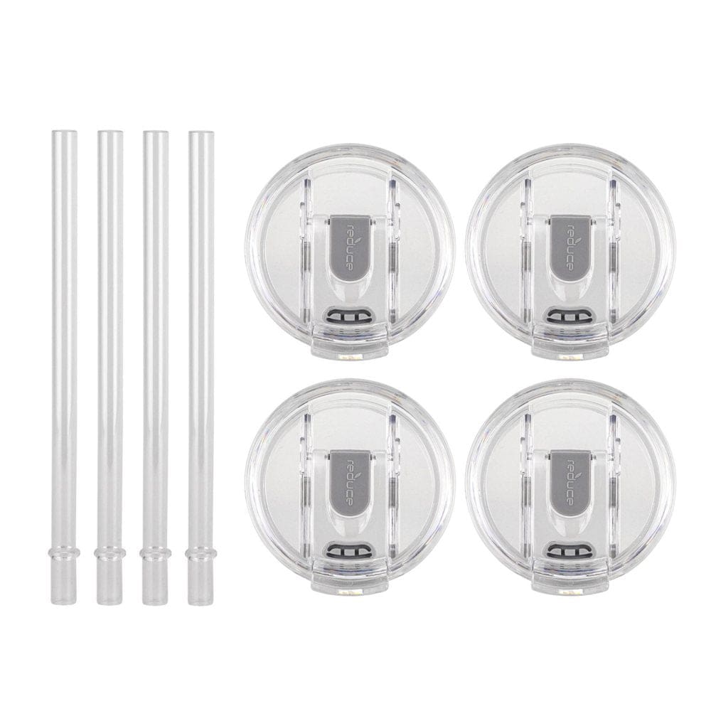 Reduce Drink Cooler Straw and Lid Accessory Set 4 Pack - Drinkware - Reduce