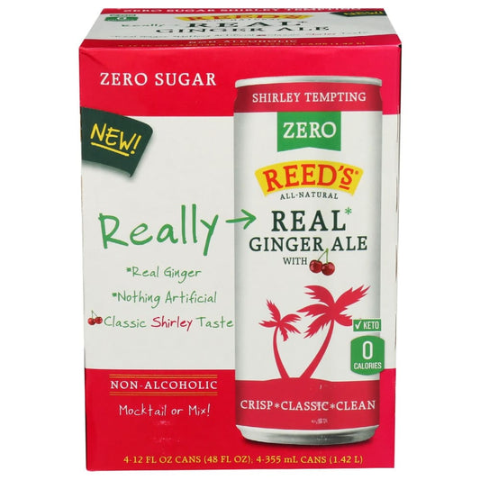 REEDS: Ginger Ale Shirley Tempti 48 fo (Pack of 4) - Beverages > Juices - Reeds