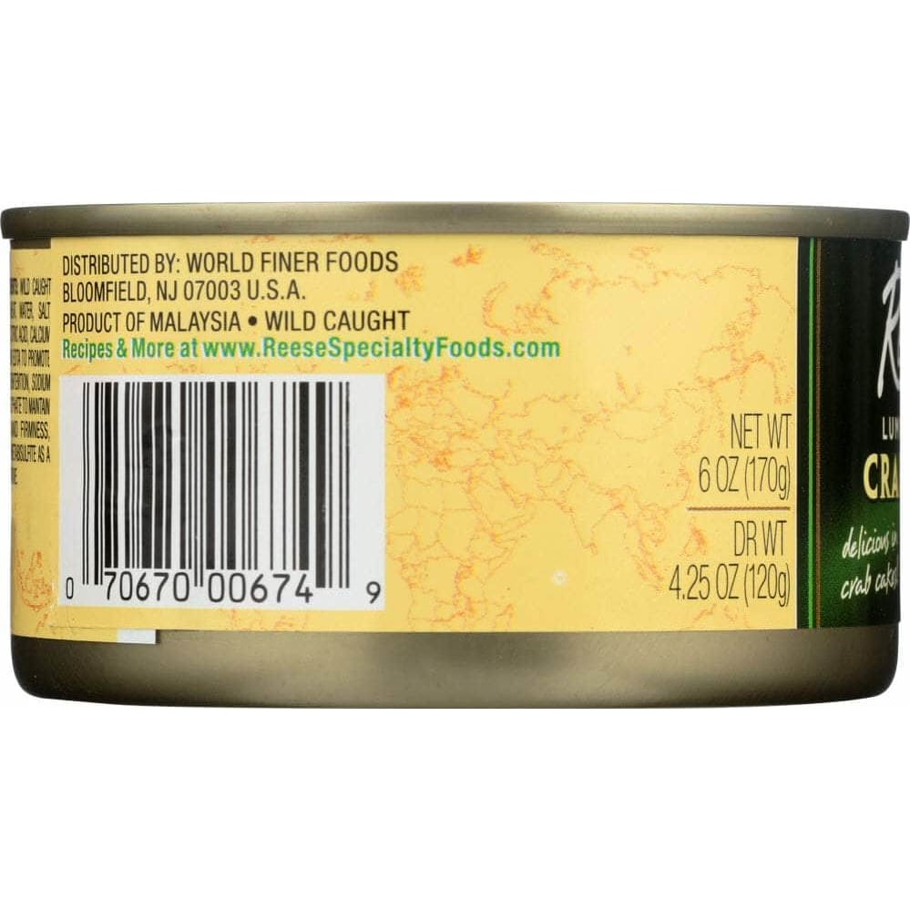 Reese Reese Lump Style Crabmeat, 6 oz