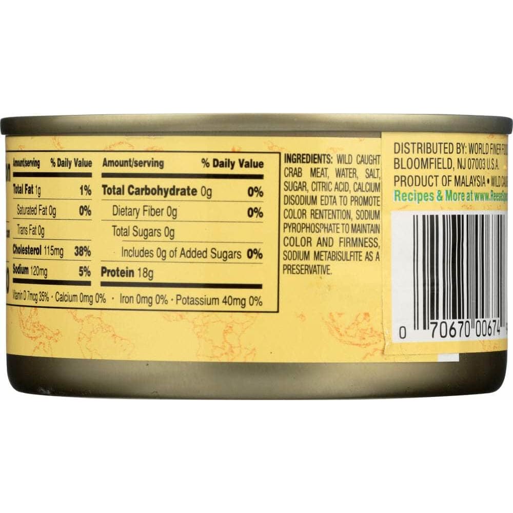 Reese Reese Lump Style Crabmeat, 6 oz