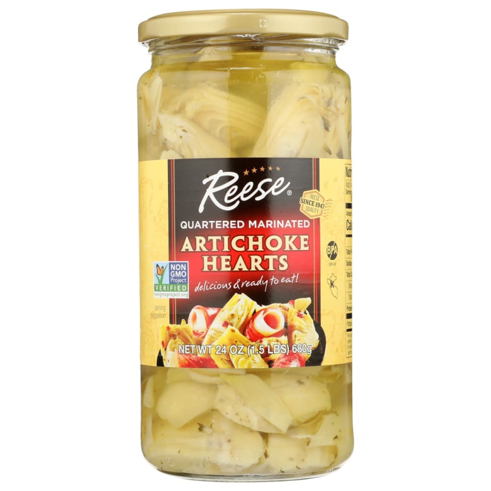REESE: Marinated Artichoke Hearts 24 oz (Pack of 4) - Grocery > Beverages > Coffee Tea & Hot Cocoa - REESE