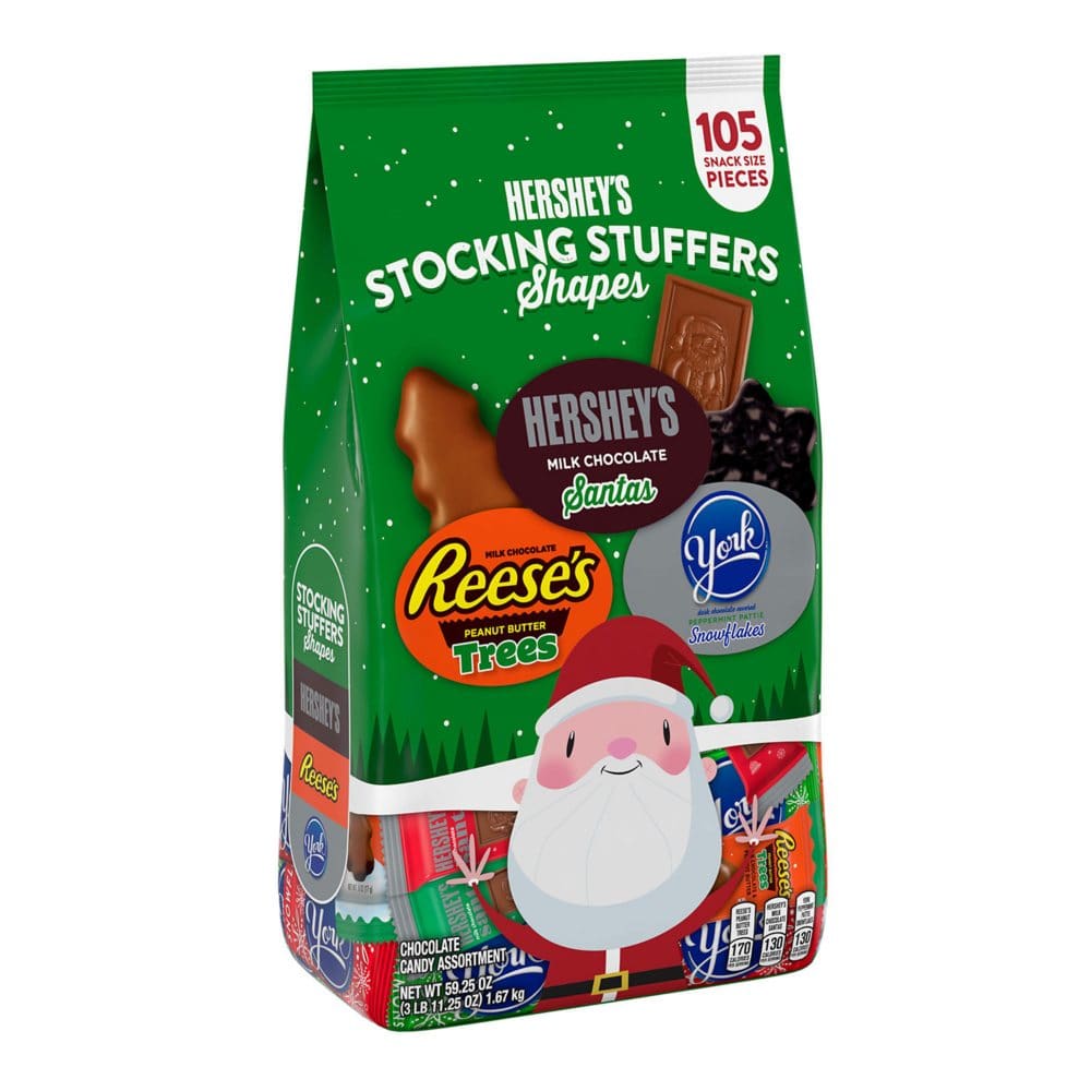 REESE’S HERSHEY’S and YORK Milk and Dark Chocolate Assortment Candy Christmas Bulk Variety Bag (59.25 oz 105 Pieces) - Chocolate Candy -