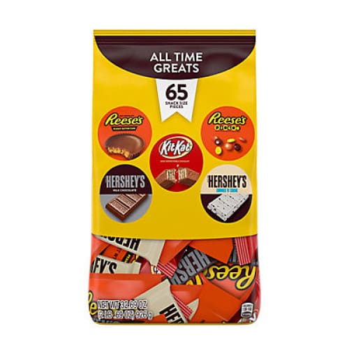 Reese’s Hershey’s & Kit Kat Snack Size Candy Bars Variety Pack 65 pk./32.69 oz. - Home/Grocery/Candy/Chocolate/ - Hershey’s