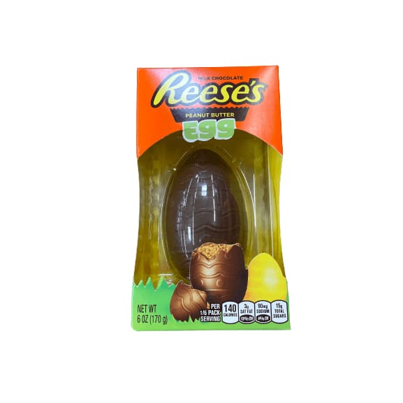 REESE'S REESE'S, Milk Chocolate Peanut Butter Egg Candy, Easter, 6 oz.
