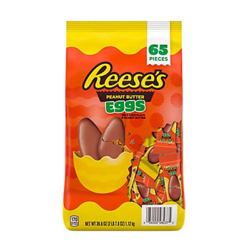 Reese’s Milk Chocolate Peanut Butter Eggs Candy Bag 65 Pc./39.8 oz. - Home/Grocery/Candy/Chocolate/ - ShelHealth