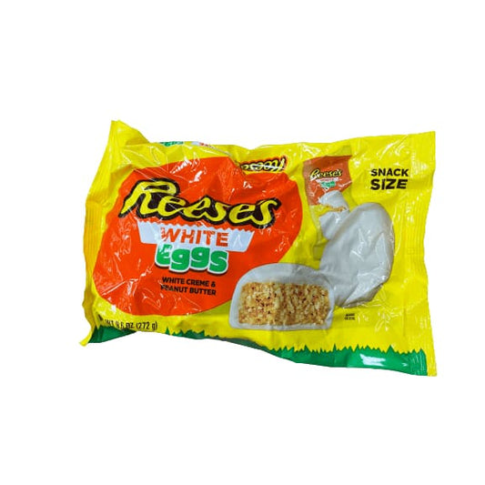 REESE'S REESE'S White Creme Peanut Butter Snack Size Eggs Candy, Easter, 9.6 oz.