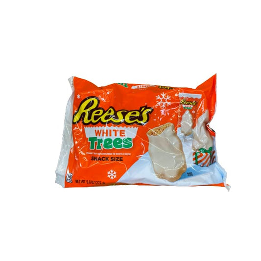 REESE’S White Creme Peanut Butter Trees Snack Size Candy Christmas 9.6 oz Bag - REESE’S