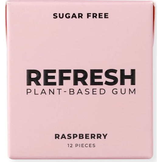 REFRESH GUM: Gum Raspberry 12 pc (Pack of 6) - Grocery > Chocolate Desserts and Sweets > Candy - REFRESH GUM