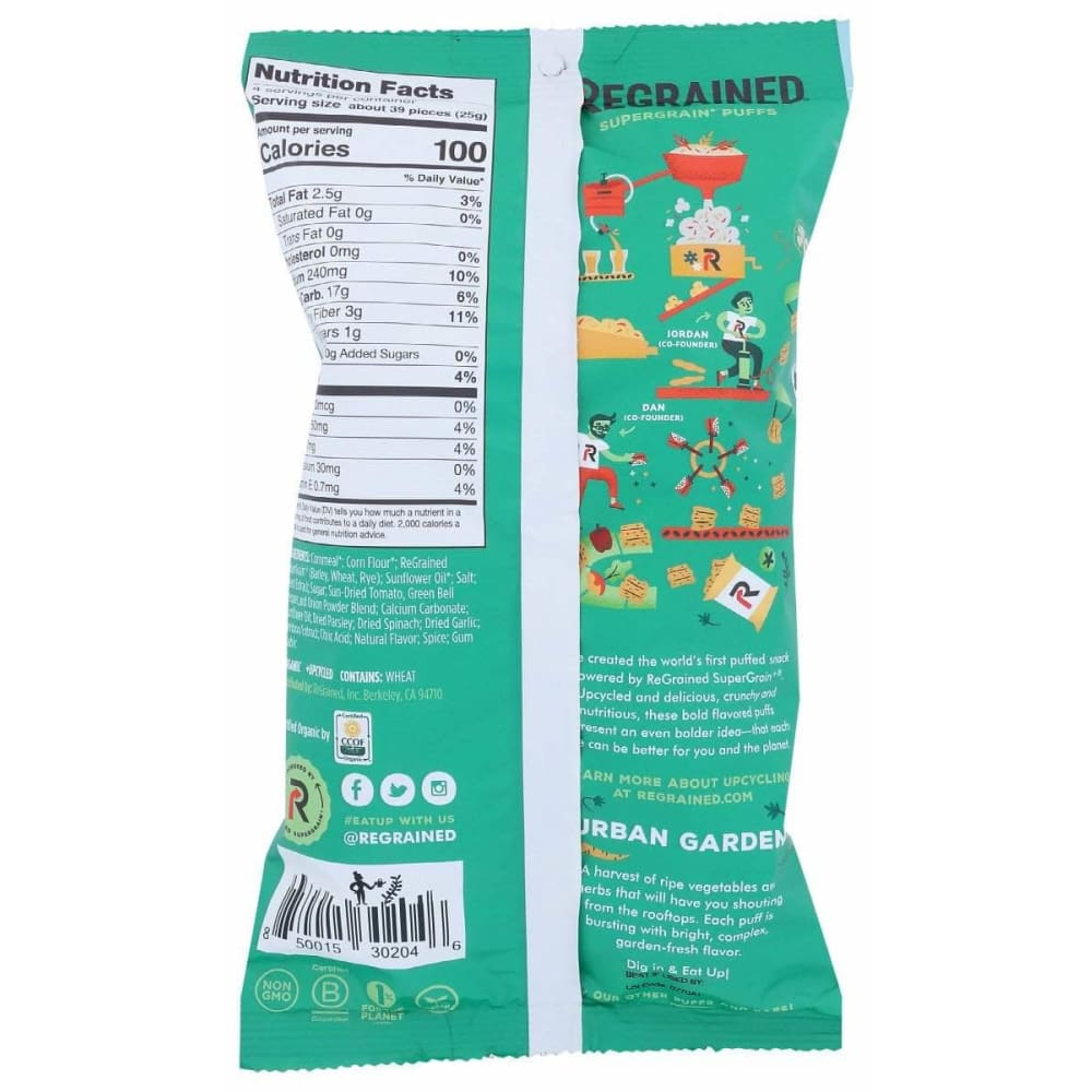 REGRAINED Regrained Puffs Urban Garden, 3.5 Oz