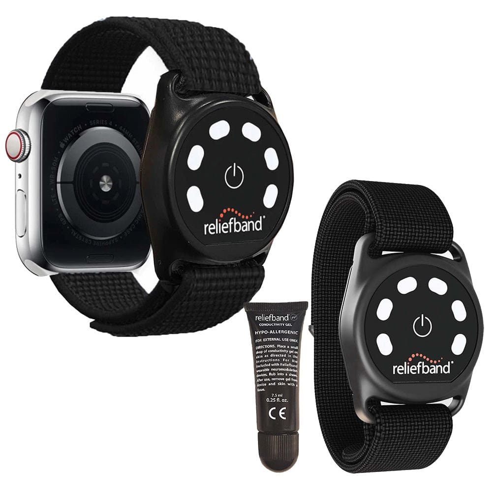 Reliefband Black Sport Apple Bundle - Size XL - Marine Safety | Accessories - Reliefband