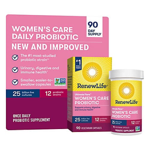 Renew Life Ultimate Flora Women’s Care Probiotic 90 ct. - Home/Home/Emergency Preparedness/Medicines & Treatments/Probiotics & Digestive