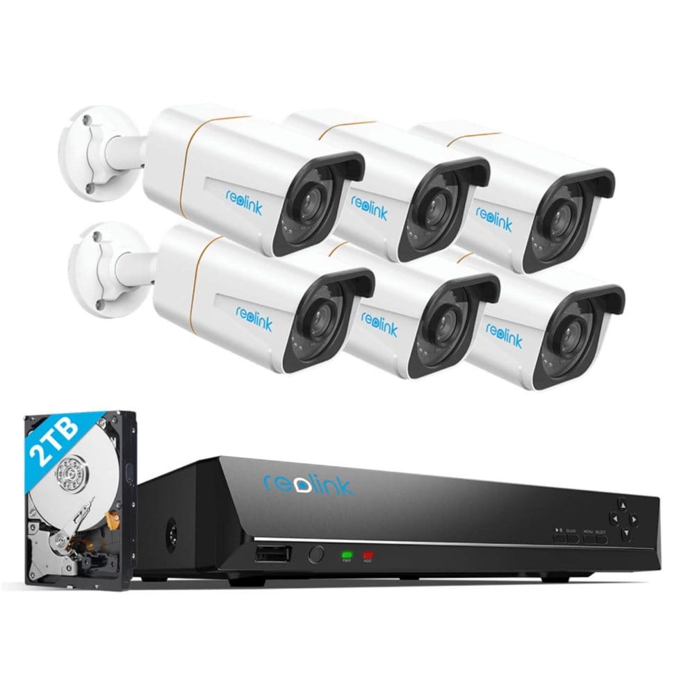 Reolink 8-Channel 10MP UHD NVR 6x10MP Bullet Cameras with Smart Detection Security System - Tech We Love - Reolink
