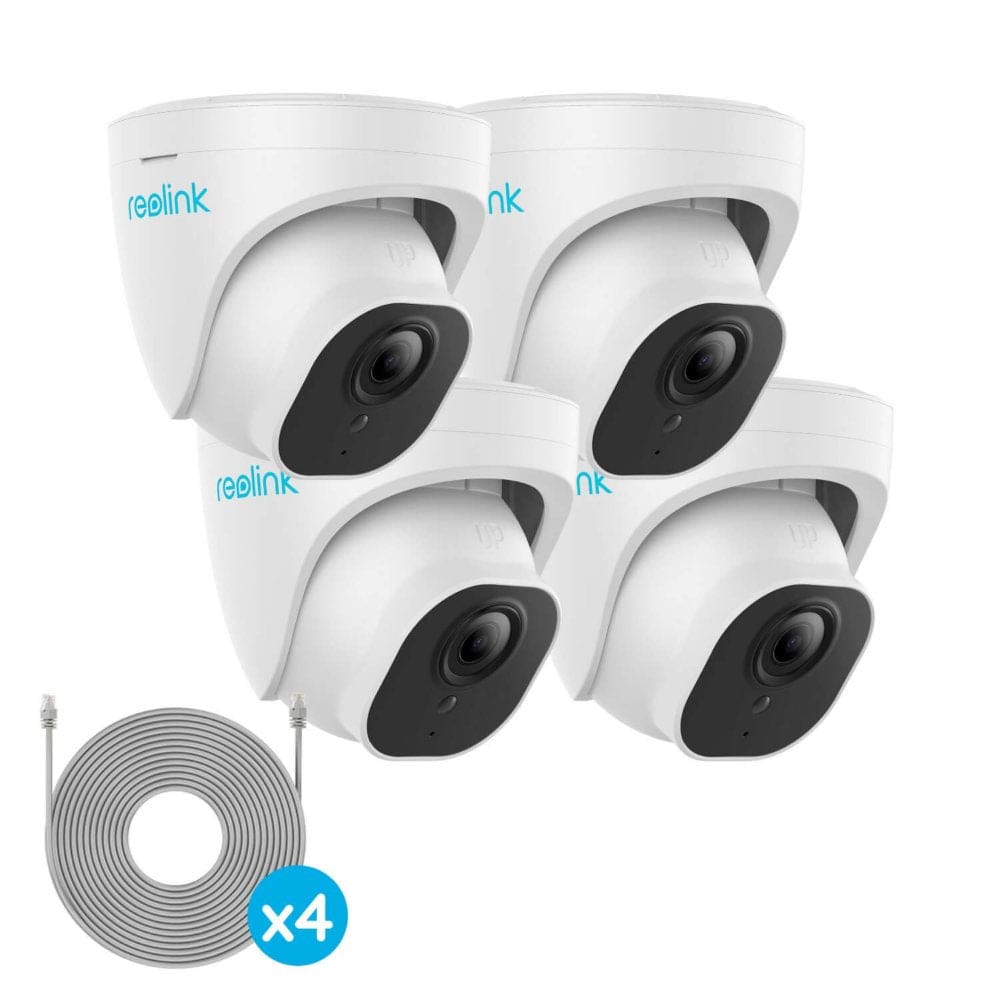 Security Add On Reolink D5K 10MP PoE Security Add-on Dome Cameras - 4-Pack | ShelHealth
