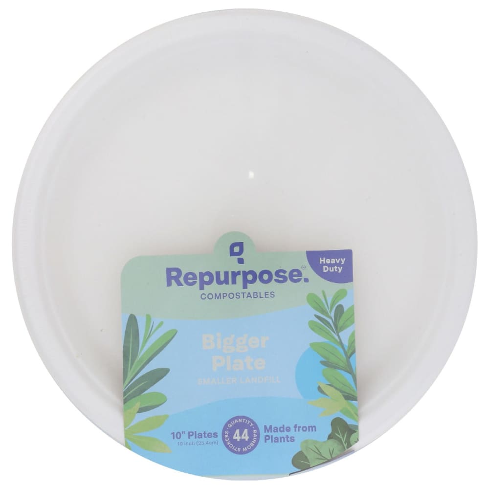 REPURPOSE: 10 Inch Bigger Plates 44 pc - Household Products > DISPOSABLE CUPS & DINNERWARE - REPURPOSE