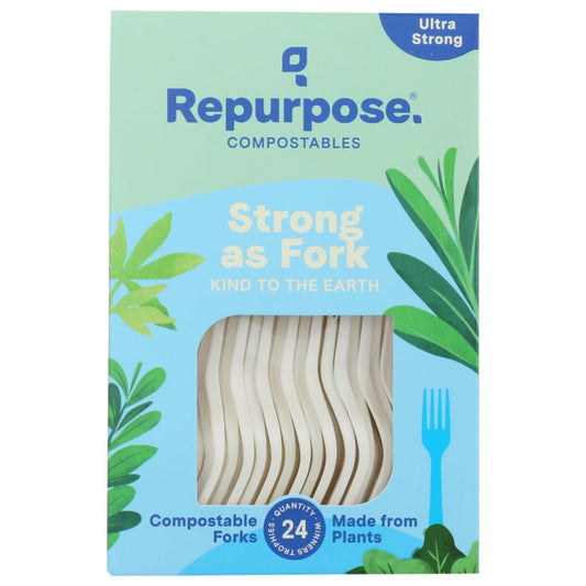 REPURPOSE: Forks 24Pc Compostable 24 EA (Pack of 5) - Home Products - REPURPOSE