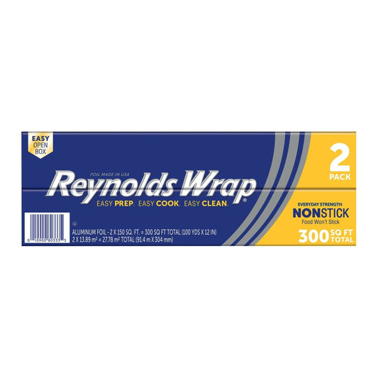 Reynolds Reynolds Wrap Non Stick Foil 2 ct. - Home/Grocery Household & Pet/Paper & Plastic/Food Storage & Wraps/Foil Wrap & Plastic Bags/ -