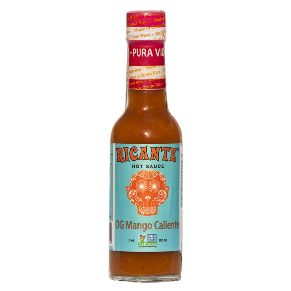 RICANTE HOT SAUCE: Mango Caliente Hot Sauce 5 oz (Pack of 5) - Pantry > Condiments - RICANTE HOT SAUCE