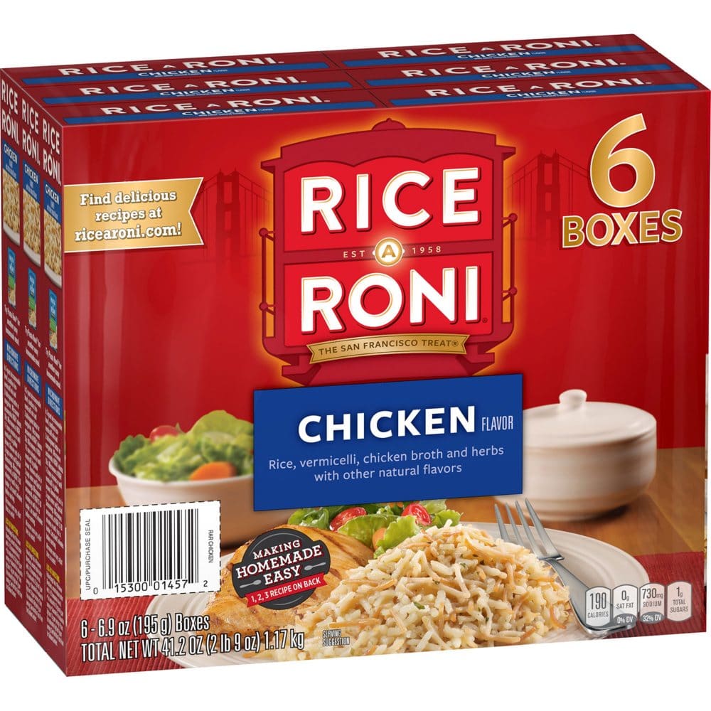 Rice-A-Roni Rice & Vermicelli Mix Chicken (6.09 oz. 6 pk.) - Pasta & Boxed Meals - Rice-A-Roni Rice