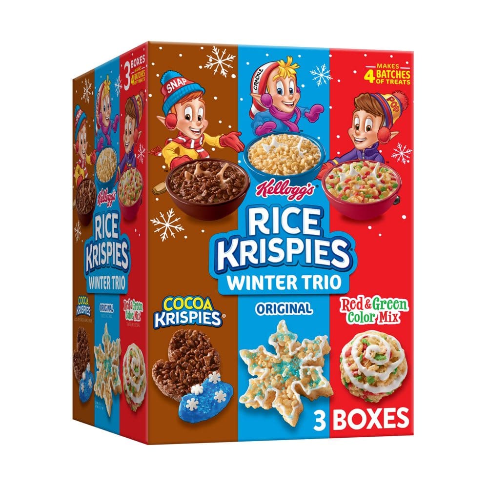 Rice Krispies Cereal Winter Trio Variety Pack (32 oz. 3 pk.) - New Items - Rice
