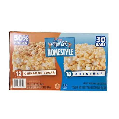 Rice Krispies Treats Homestyle Crispy Marshmallow Squares, Cinnamon ...