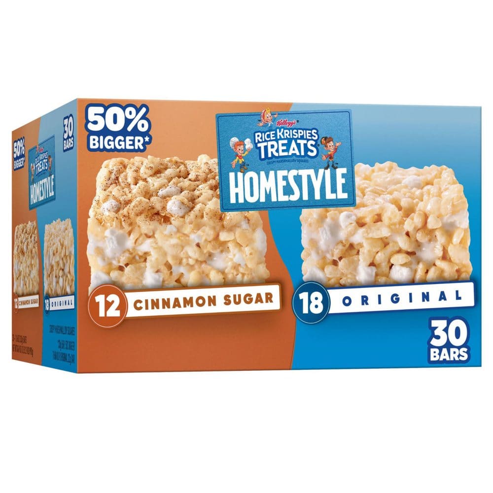 Rice Krispies Treats Homestyle Snack Bars Variety Pack (34.9 oz. 30 ct.) - New Items - ShelHealth