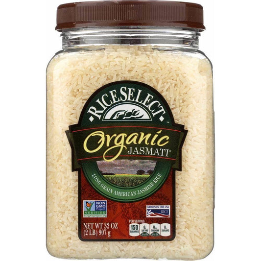 RICESELECT Riceselect Organic Jasmati White Rice, 32 Oz