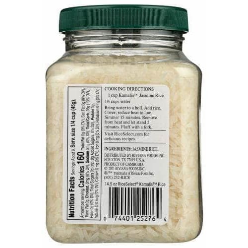 Riceselect Rice Kamalis Jasmine, 14.5 Oz (Case of 4) | ShelHealth