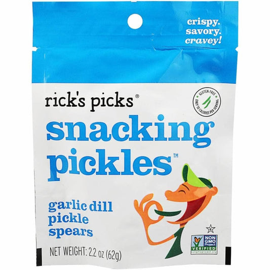 RICKS PICKS RICKS PICKS Garlic Dill Pickle Spears Snacking Pickles, 2.2 oz