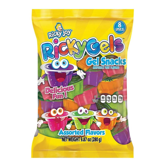 RICKY JOY: Assorted Gels 9.87 oz (Pack of 6) - Grocery > Chocolate Desserts and Sweets > Candy - RICKY JOY