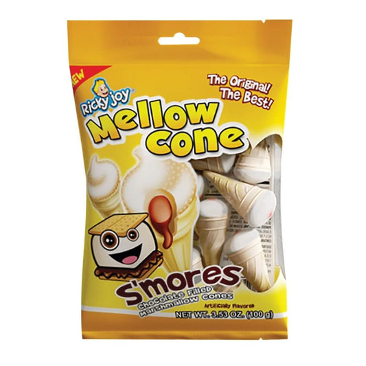 RICKY JOY: Mellow Cone Smores 3.53 oz (Pack of 5) - Grocery > Chocolate Desserts and Sweets > Candy - RICKY JOY