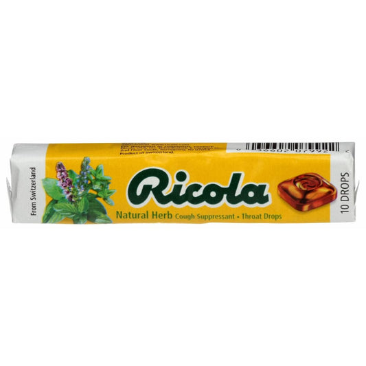 RICOLA RICOLA Natural Herb Cough Suppressant Throat Drops, 10 pc