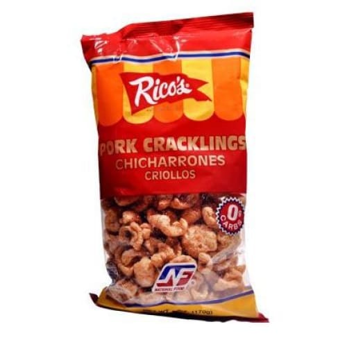 Rico’s Pork Cracklins Chicharrones Criollos 6 oz. - Rico’s