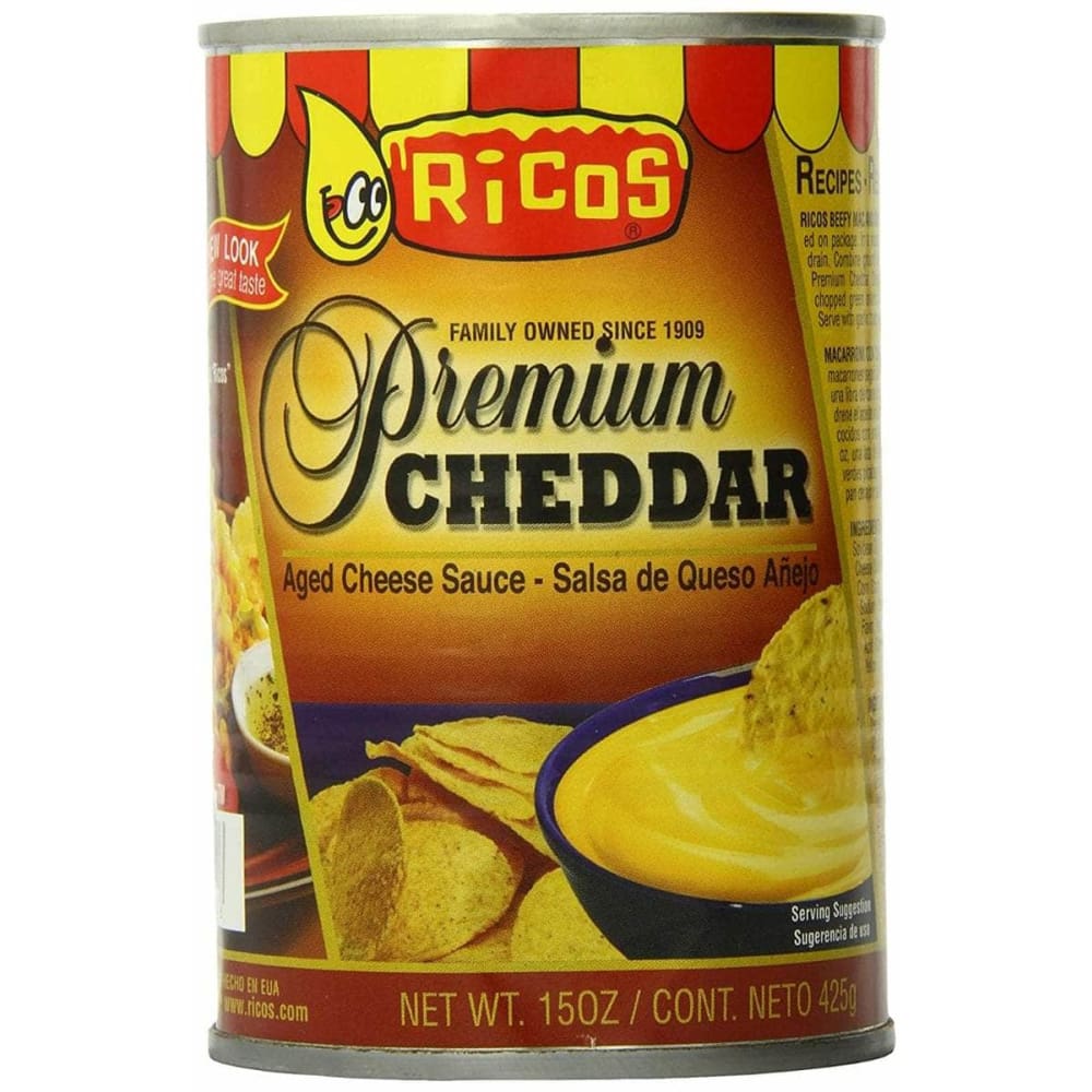 RICOS Grocery > Pantry > Pasta and Sauces RICOS: Premium Cheddar Cheese Sauce, 15 oz