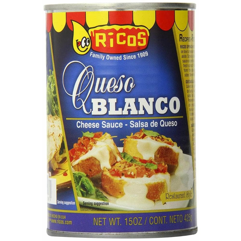 RICOS Grocery > Pantry > Pasta and Sauces RICOS: Queso Blanco Cheese Sauce, 15 oz