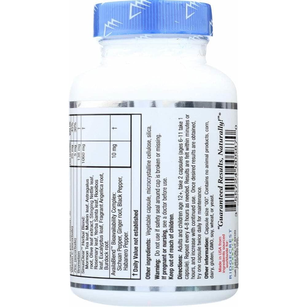 Ridgecrest Herbals Ridgecrest Herbal Sinus Clear, 60 vc