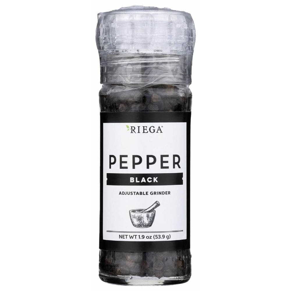 RIEGA RIEGA Black Pepper Adjustable Grinder, 1.9 oz