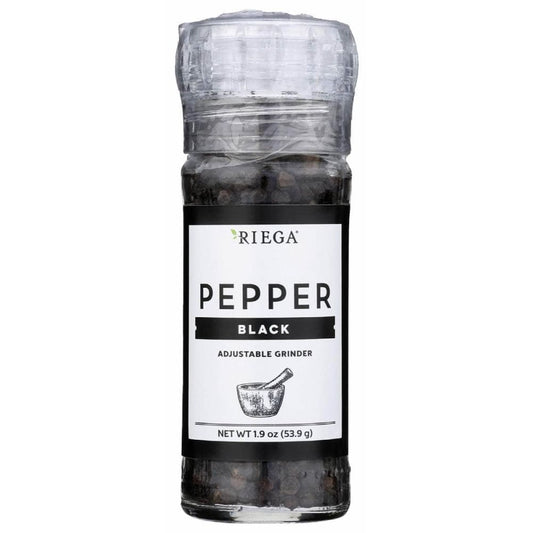 RIEGA RIEGA Black Pepper Adjustable Grinder, 1.9 oz