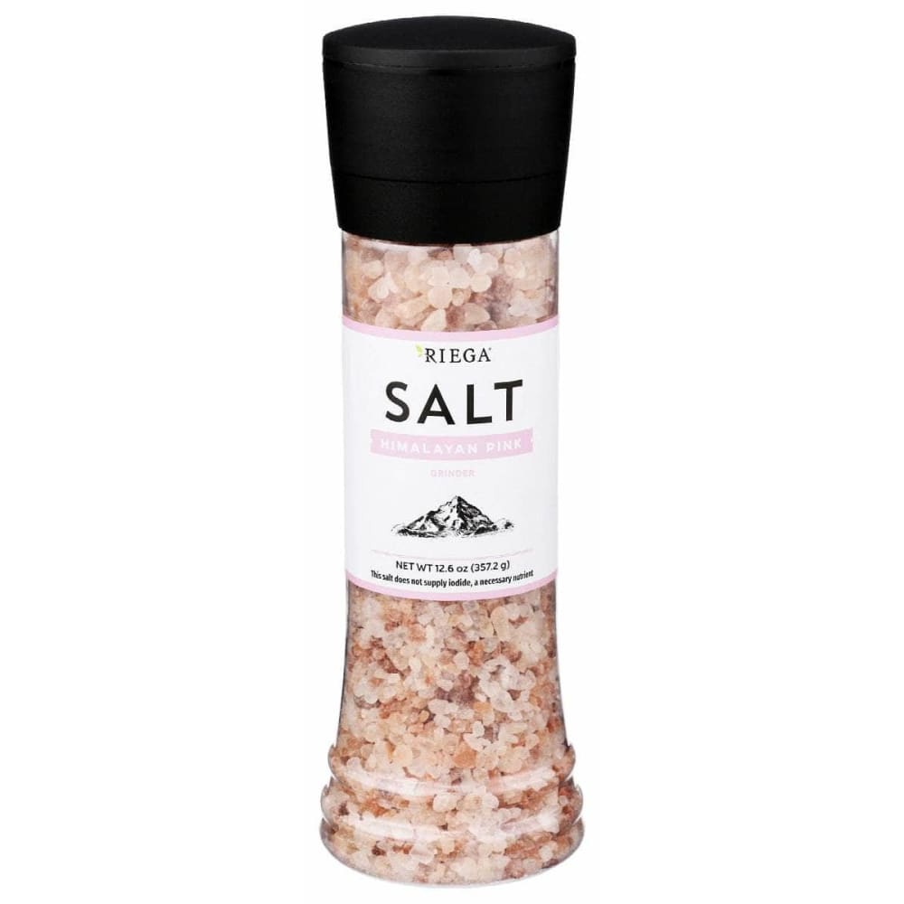 RIEGA Grocery > Cooking & Baking > Seasonings RIEGA Himalayan Pink Salt Grinder, 12.6 oz