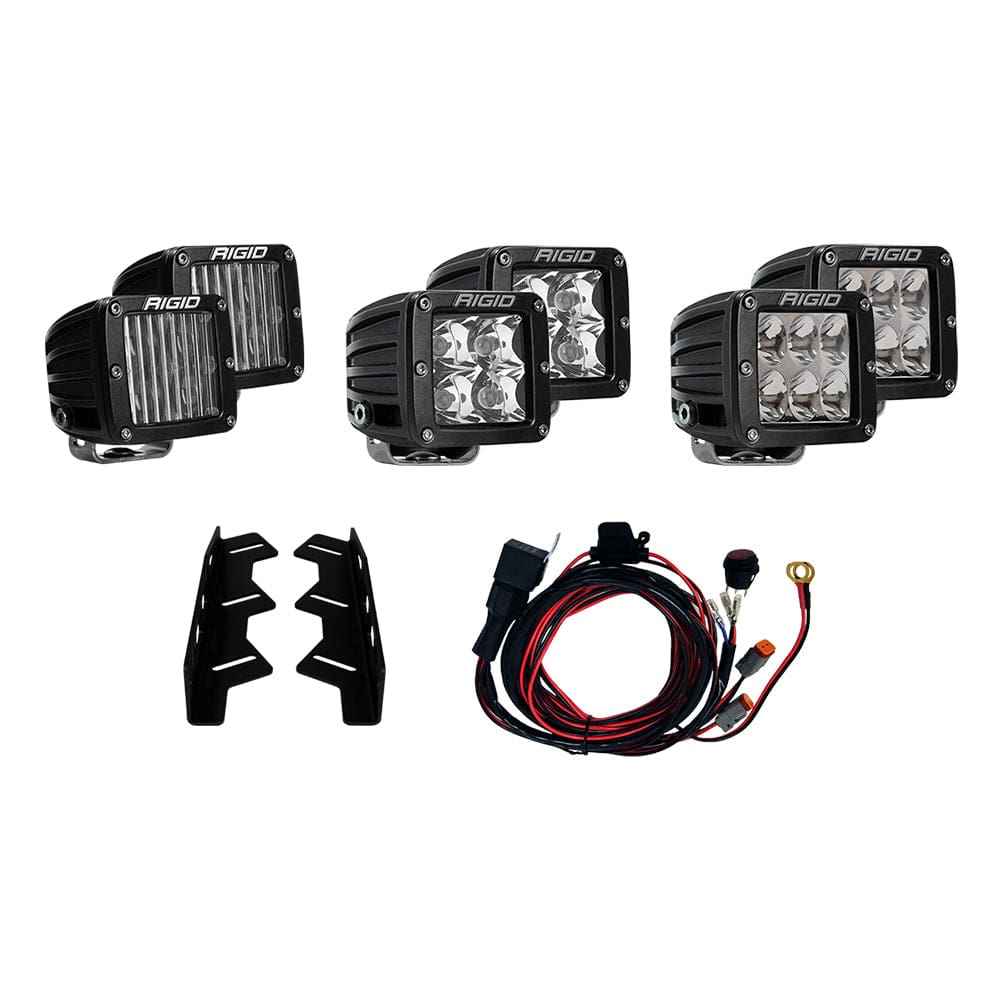 RIGID Industries 2017-2018 Ford Raptor Triple Fog Light Kit - Lighting | Flood/Spreader Lights - RIGID Industries