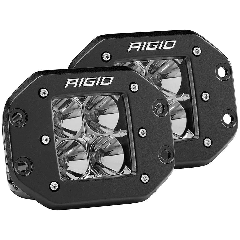 RIGID Industries D-Series PRO Flood Flush Mount Black Light - Pair - Automotive/RV | Lighting - RIGID Industries