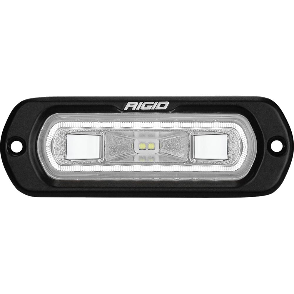 RIGID Industries SR-L Series Marine Spreader Light - Black Flush Mount - White Light w/ White Halo - Lighting | Flood/Spreader Lights -