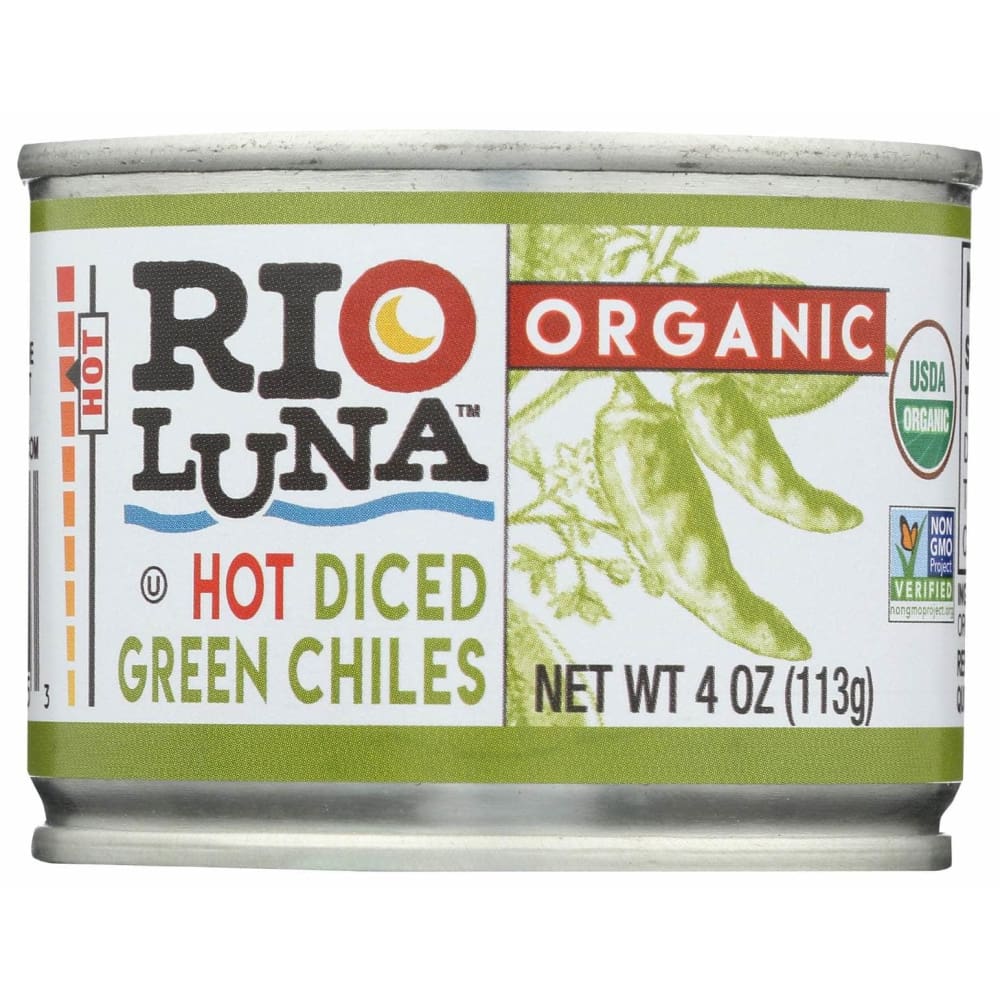 RIO LUNA RIO LUNA Organic Hot Diced Green Chiles, 4 oz