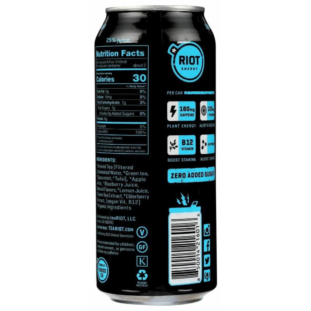 RIOT ENERGY Riot Energy Drink Berry Riot Energy, 16 Fo