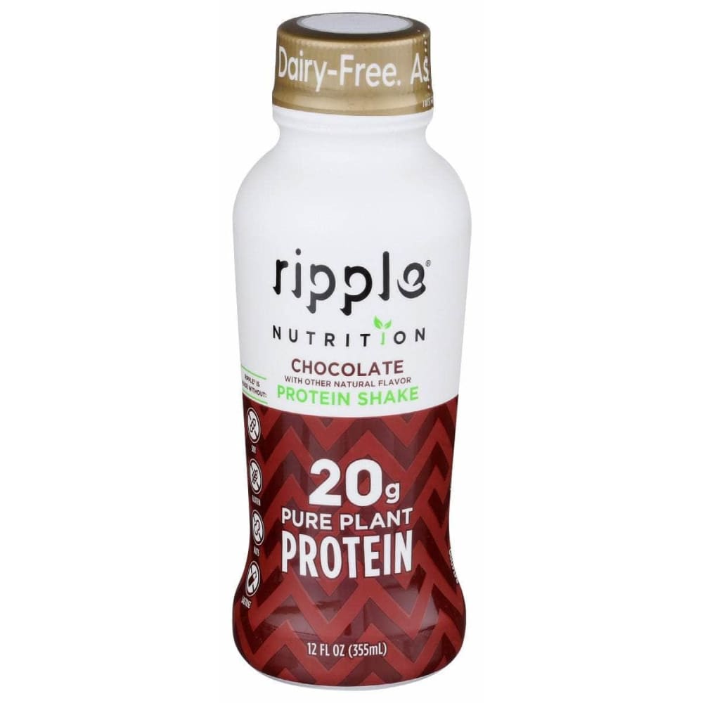 RIPPLE Vitamins & Supplements > Protein Supplements & Meal Replacements RIPPLE Chocolate Protein Shake, 12 fo