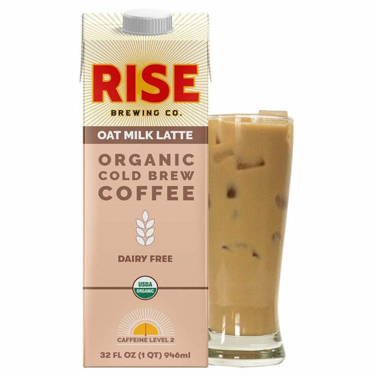 RISE BREWING CO Grocery > Beverages > Coffee, Tea & Hot Cocoa RISE BREWING CO: Latte Cold Brew Oat Milk, 32 fo
