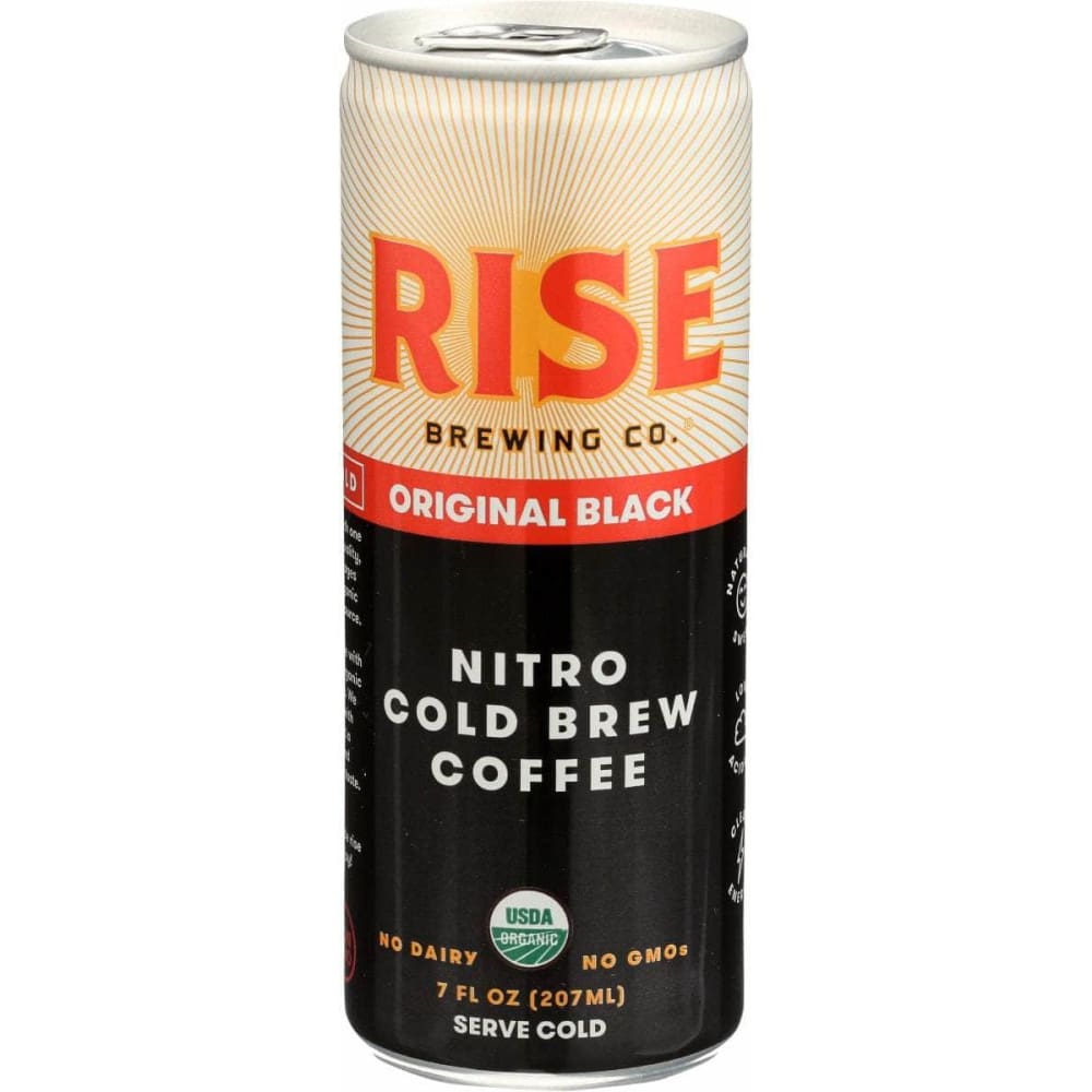 RISE BREWING CO RISE BREWING CO Nitro Cold Brew Coffee Original Black, 7 fo