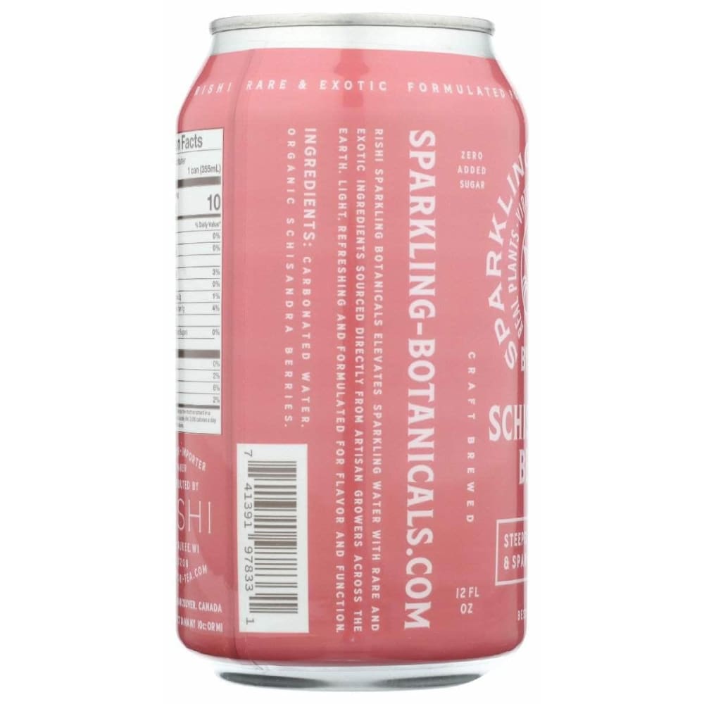 RISHI TEA Rishi Tea Beverage Sparkling Schisandra Berry, 12 Fo